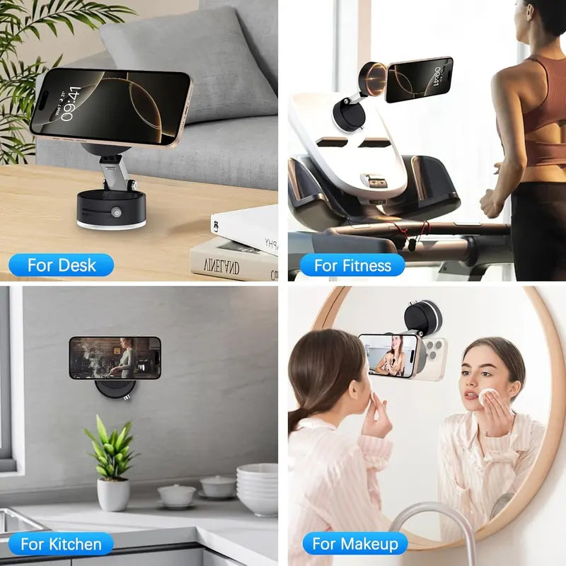 Support de téléphone magnétique pliable et à ventouse ultra-puissante