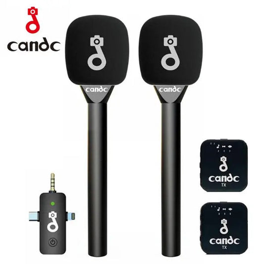 Microphones sans fil CANDC – Kit double avec récepteur universel