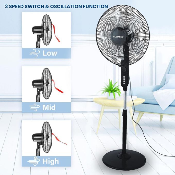 Ventilateur sur Pied SONASHI SF-8027SR