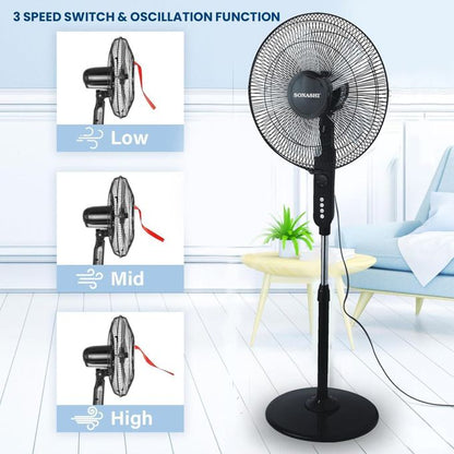 Ventilateur sur Pied SONASHI SF-8027SR